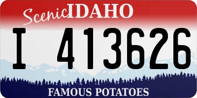 ID license plate I413626