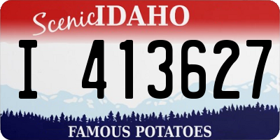 ID license plate I413627