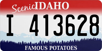 ID license plate I413628