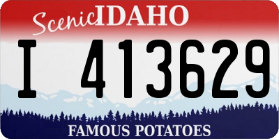 ID license plate I413629