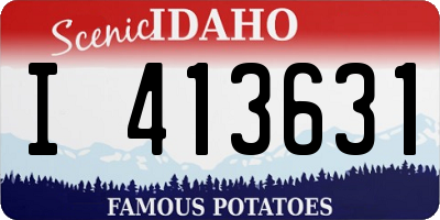 ID license plate I413631