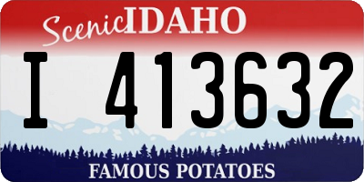 ID license plate I413632
