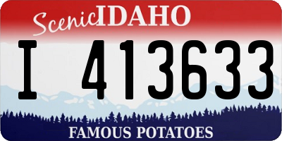 ID license plate I413633