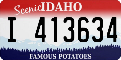 ID license plate I413634