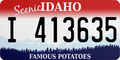 ID license plate I413635