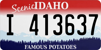 ID license plate I413637