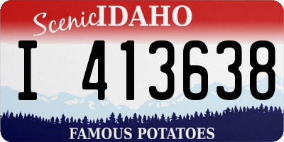 ID license plate I413638
