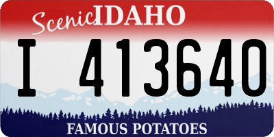 ID license plate I413640