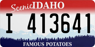 ID license plate I413641