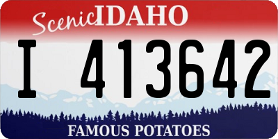 ID license plate I413642