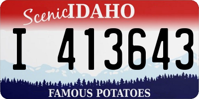 ID license plate I413643