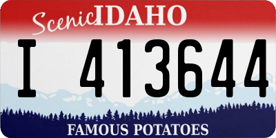 ID license plate I413644