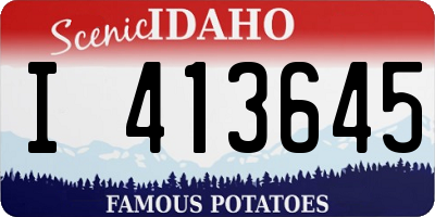 ID license plate I413645