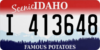 ID license plate I413648