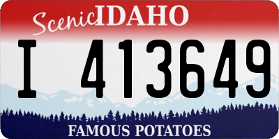 ID license plate I413649