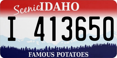 ID license plate I413650