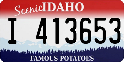 ID license plate I413653