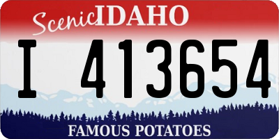 ID license plate I413654