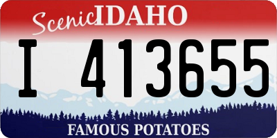 ID license plate I413655