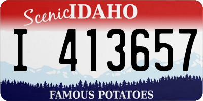 ID license plate I413657