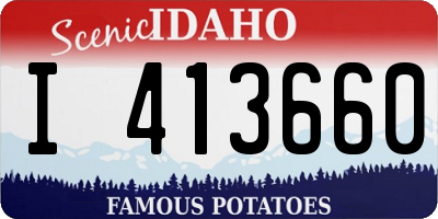 ID license plate I413660