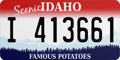 ID license plate I413661