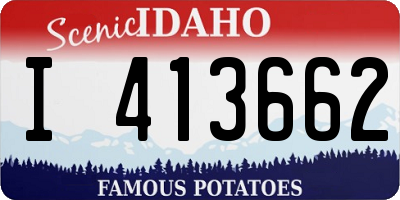 ID license plate I413662