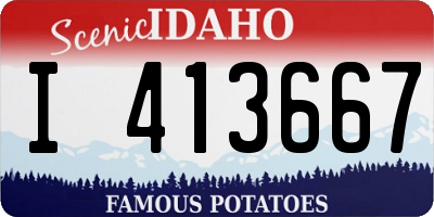 ID license plate I413667