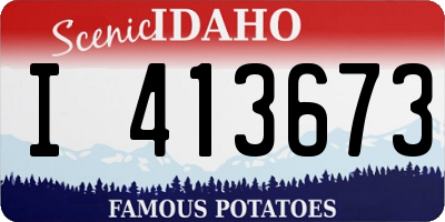 ID license plate I413673