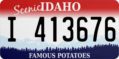 ID license plate I413676