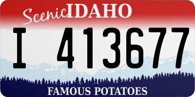 ID license plate I413677