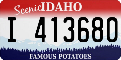 ID license plate I413680