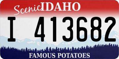 ID license plate I413682