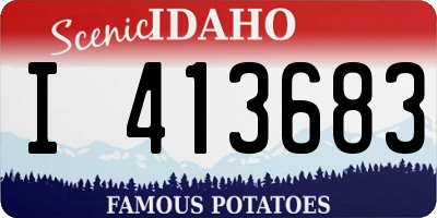 ID license plate I413683