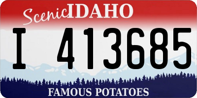 ID license plate I413685