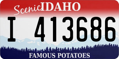 ID license plate I413686