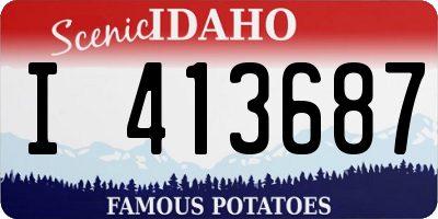 ID license plate I413687