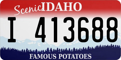 ID license plate I413688