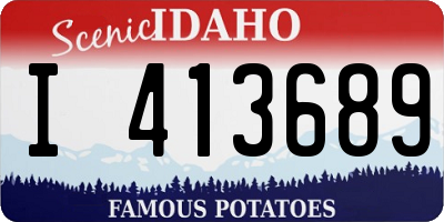 ID license plate I413689