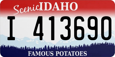 ID license plate I413690