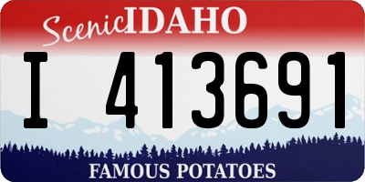 ID license plate I413691