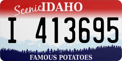 ID license plate I413695