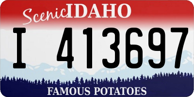 ID license plate I413697