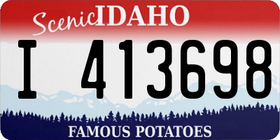 ID license plate I413698