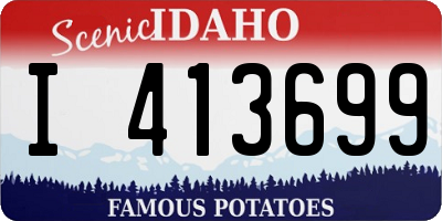ID license plate I413699