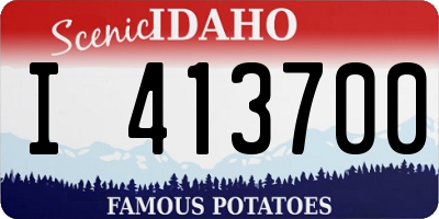 ID license plate I413700