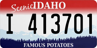 ID license plate I413701