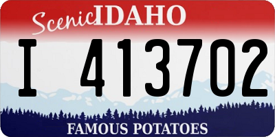 ID license plate I413702