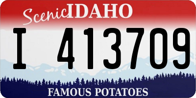 ID license plate I413709