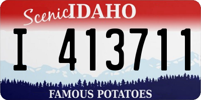 ID license plate I413711
